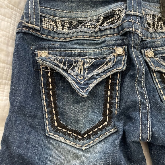 Zebra Print Skinny Miss Me Jeans - Picture 3 of 4